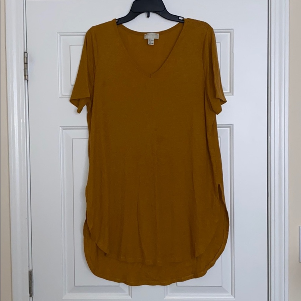 Must-have Mustard Colored Basic Tunic/Tee!